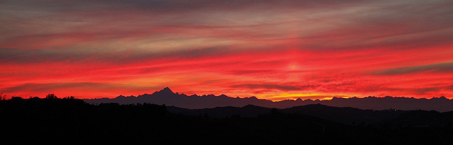Sunset in Piemonte