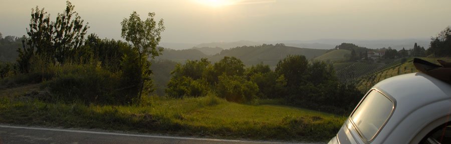 Us and the way we work 5 The views in Piemonte are stunning. Especially in the evening with sunsets behind the alps in the horizon. Pure magic.